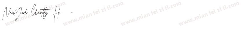 NewYork ldentity H 常规字体转换